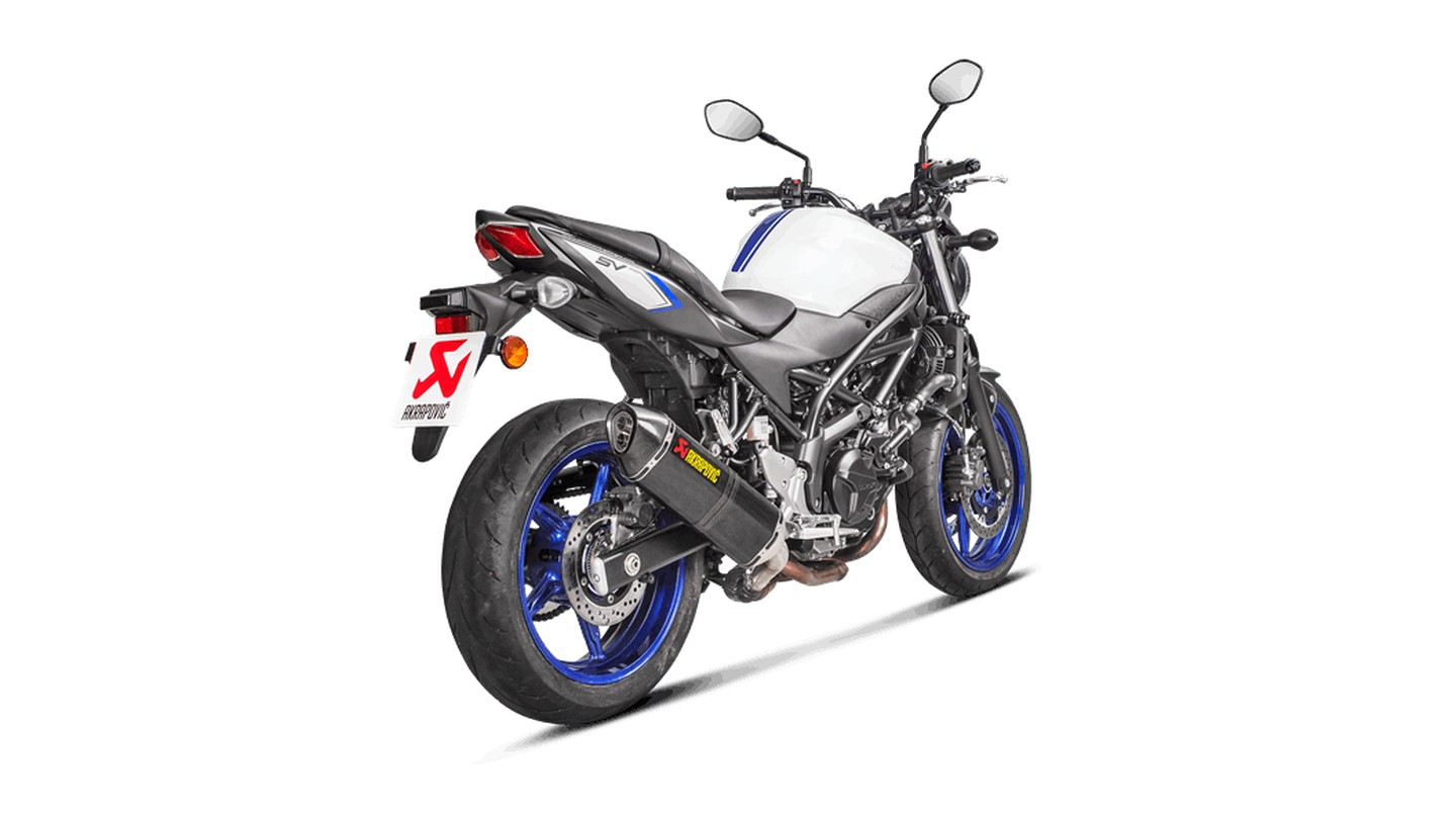 Escape Akrapovic Slip-On Line (Carbono) para Suzuki SV 650 año de modelo 2016-2021