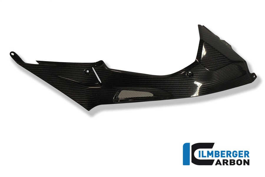 Tapa lateral de carbono Ilmberger lado derecho en el depósito de gasolina, Carbono