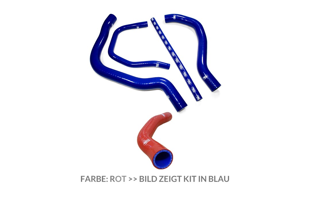 Kit de mangueras de silicona SAMCO SPORT rojo para Yamaha YZF750R año de modelo 1995-1998