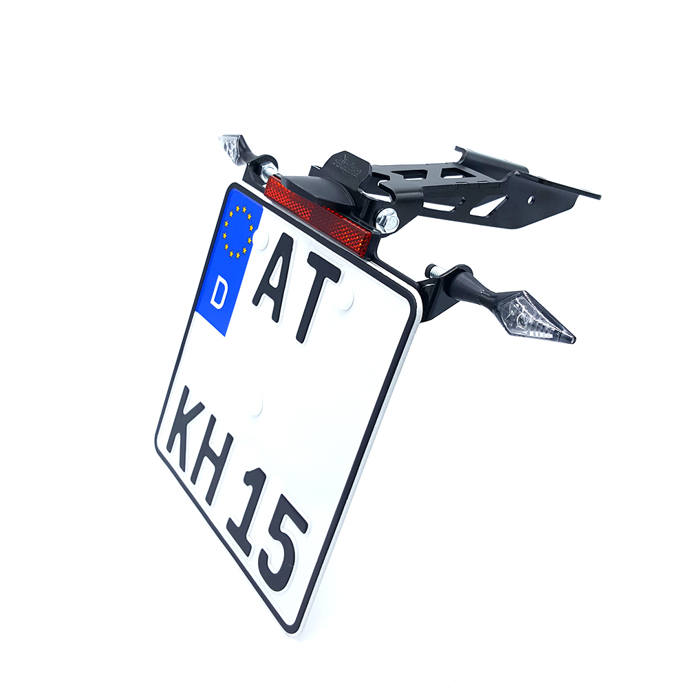 Soporte de matrícula alpha Technik para Yamaha MT125, Tipo RE39, RE40 / RE47, a partir del año de modelo 2020-
