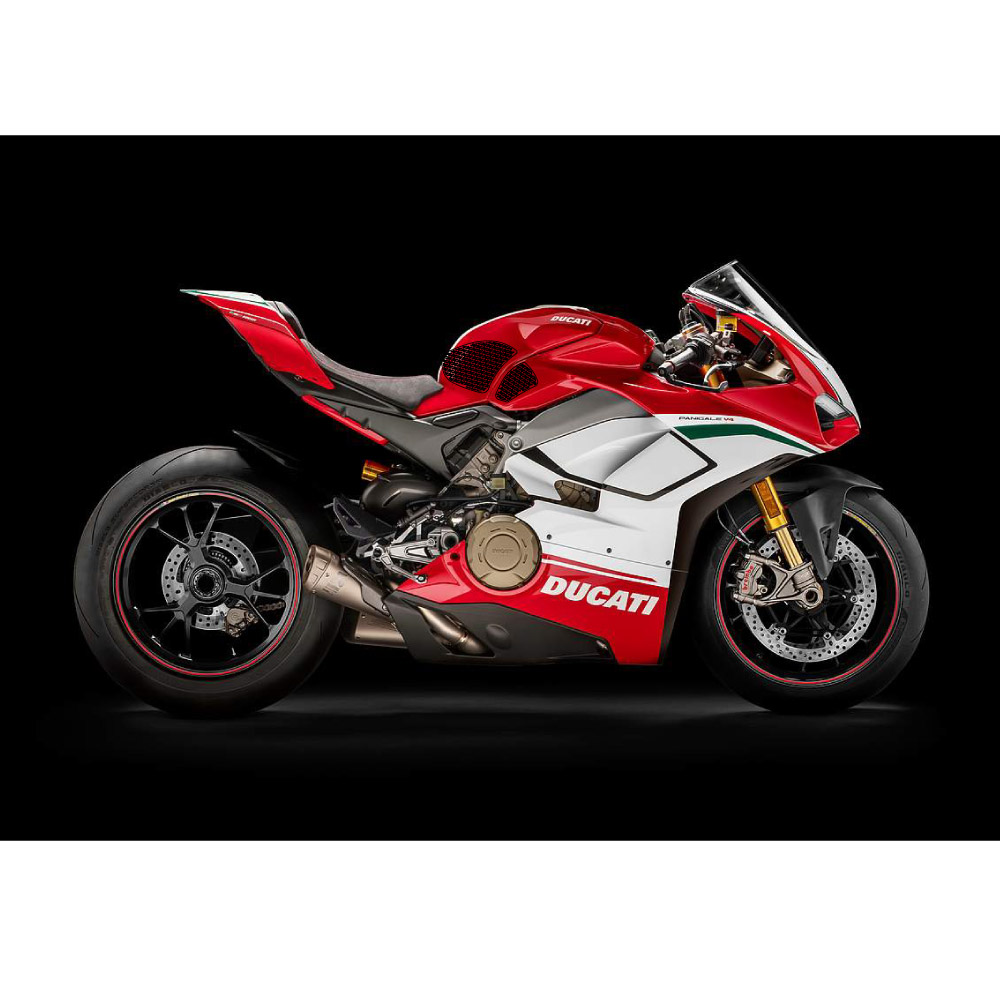 Almohadillas de tracción Stompgrip negras, para Ducati Panigale V4, Streetfighter V4, Superleggera V4 (ver lista de uso)