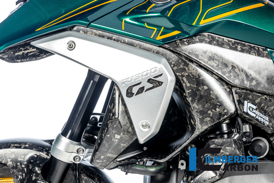 Carenado de salida de aire de carbono Ilmberger lado izquierdo Black Diamond Carbon, mate, BMW R1300GS 2023-