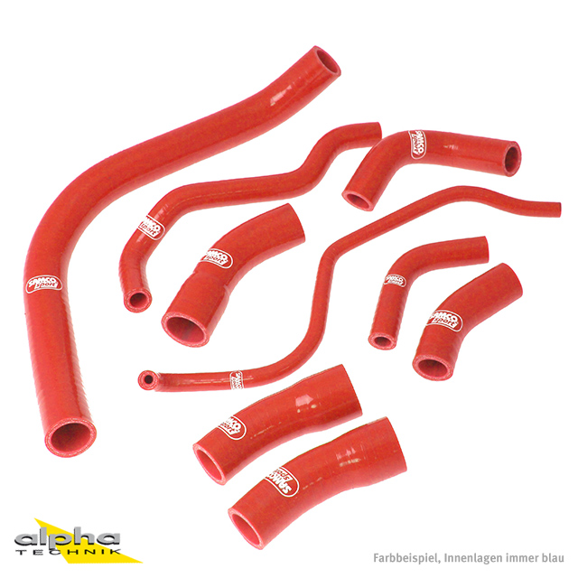 SAMCO SPORT Kit de mangueras de silicona rojo para Yamaha FZS1000 Fazer año de modelo 2001-2005