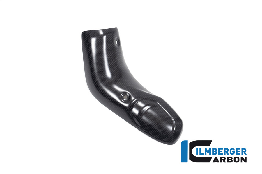 Protector térmico de escape inferior Ilmberger Carbon delante del silenciador, mate, Ducati Multistrada V4 2020-