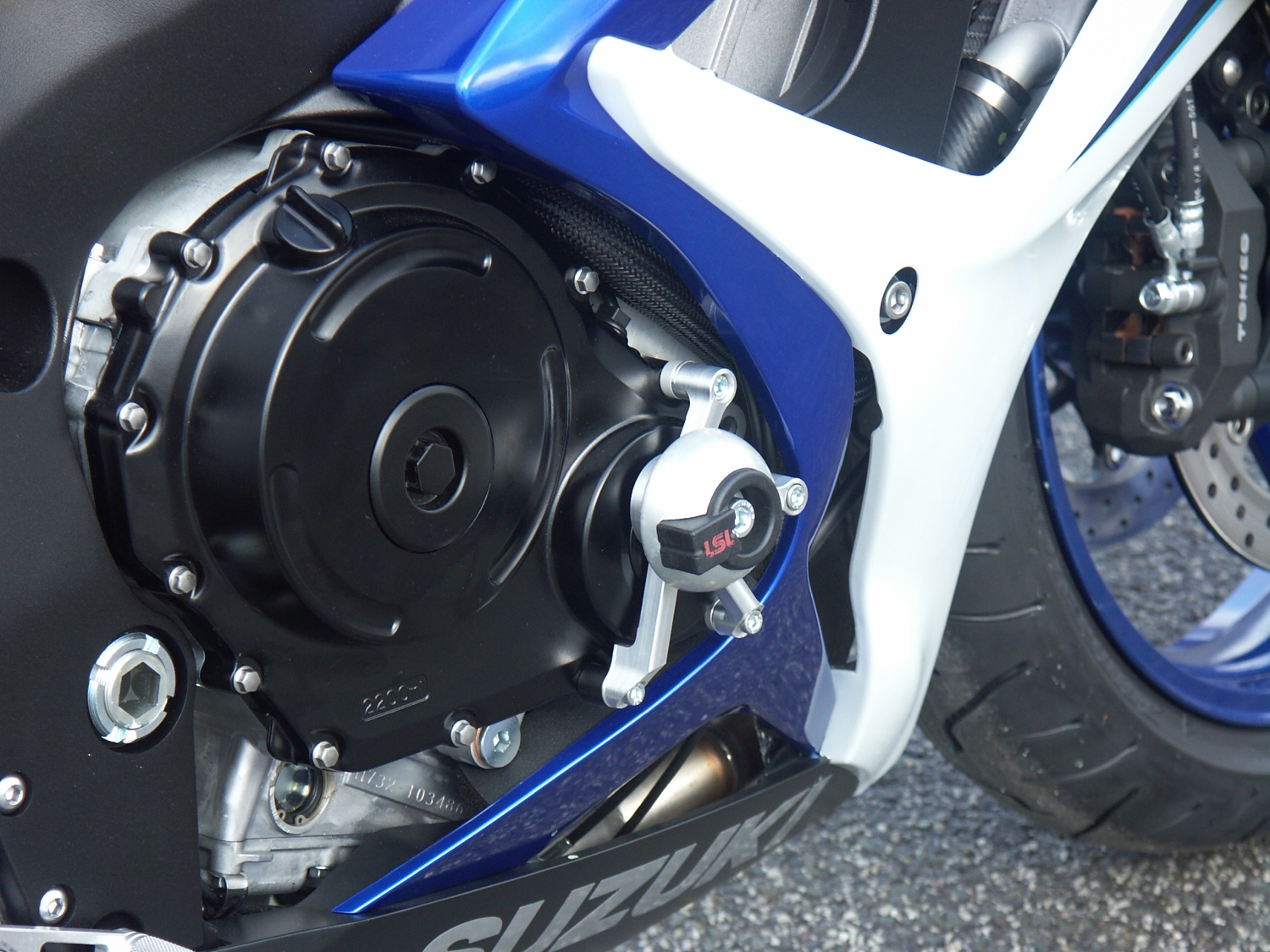Kit de montaje de protectores de motor LSL para Suzuki GSX-R600/ GSX-R750, 2006-2010