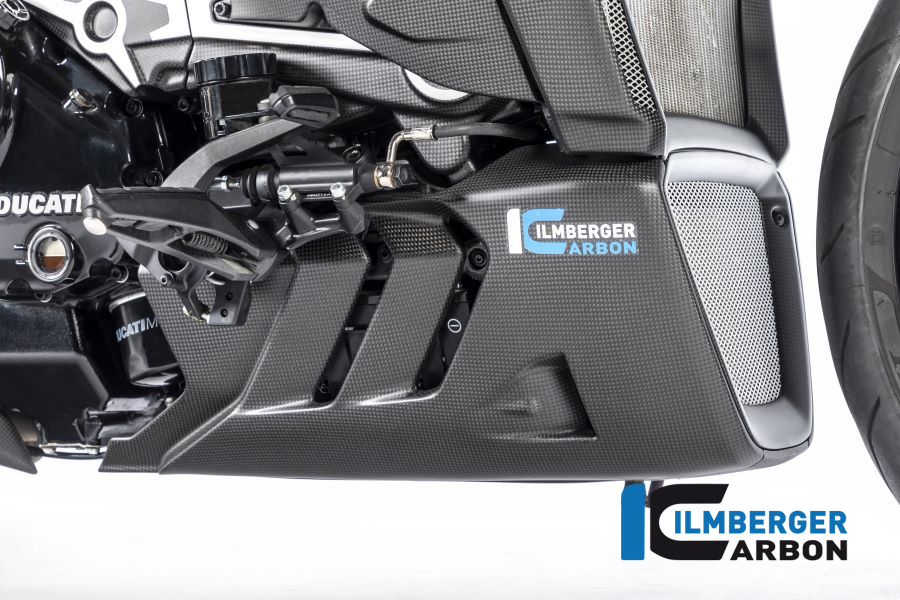 Spoiler de motor de carbono Ilmberger lado derecho, mate, Ducati XDiavel / S 2018-