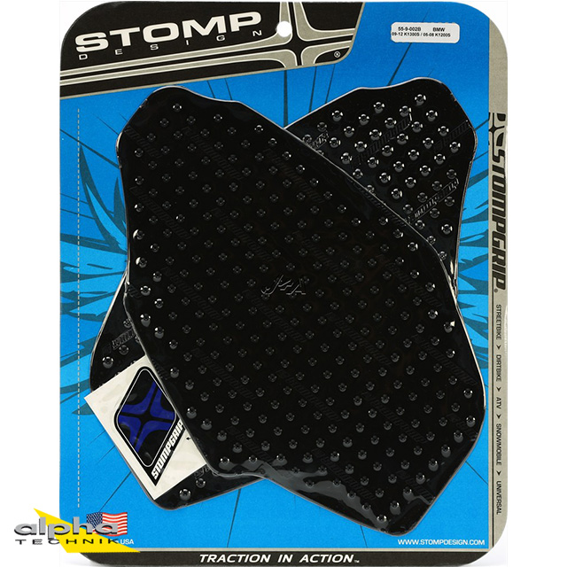 Stompgrip negro, Volcano, para BMW K1200S, 2003-2009, K1300S, 2009-2016