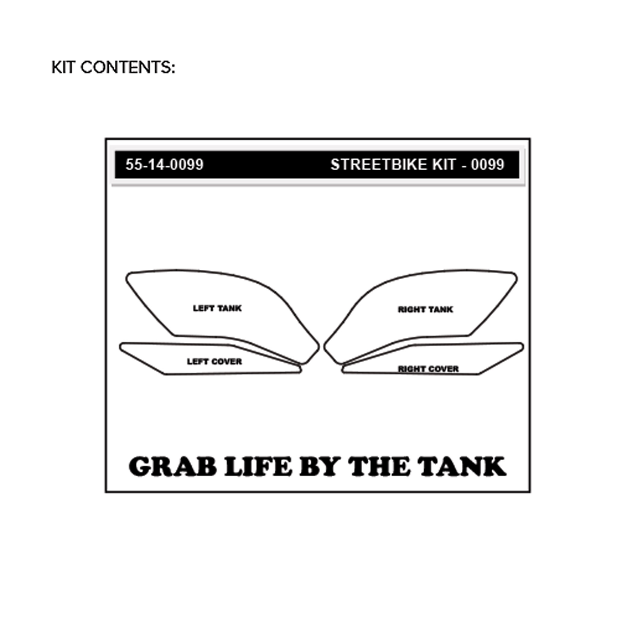 Stompgrip Traction Pads transparentes, para Yamaha YZF-R1 / M, 2015-22