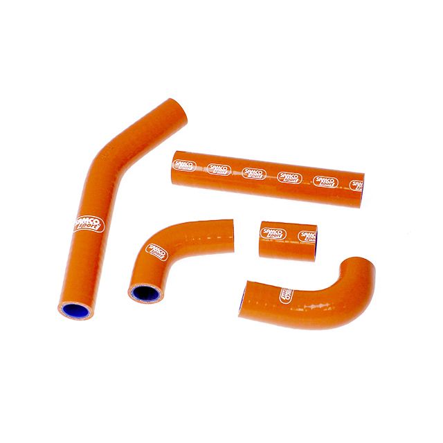 Kit de mangueras de silicona SAMCO SPORT naranja para KTM 125 EXC, 125 XCW (Diseño OEM), 200 EXC, 200 XC-W y Husaberg TE125, modelos 2008-2012