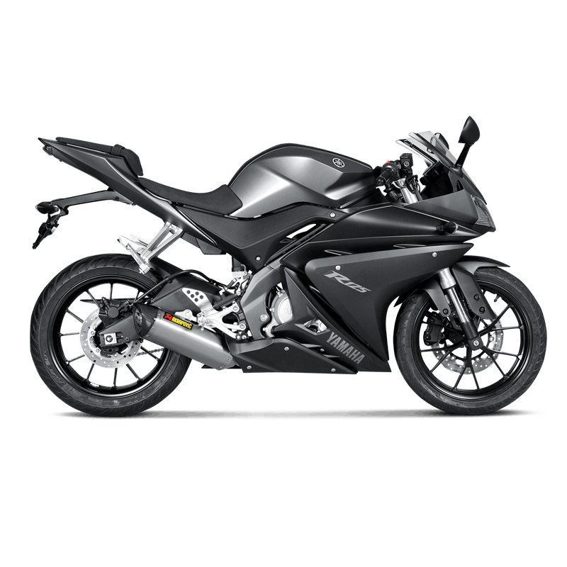 Akrapovic Racing Line (Titanium) sistema de escape para Yamaha MT-125 años de modelo 2014-2019 / YZF-R125 2014-2018