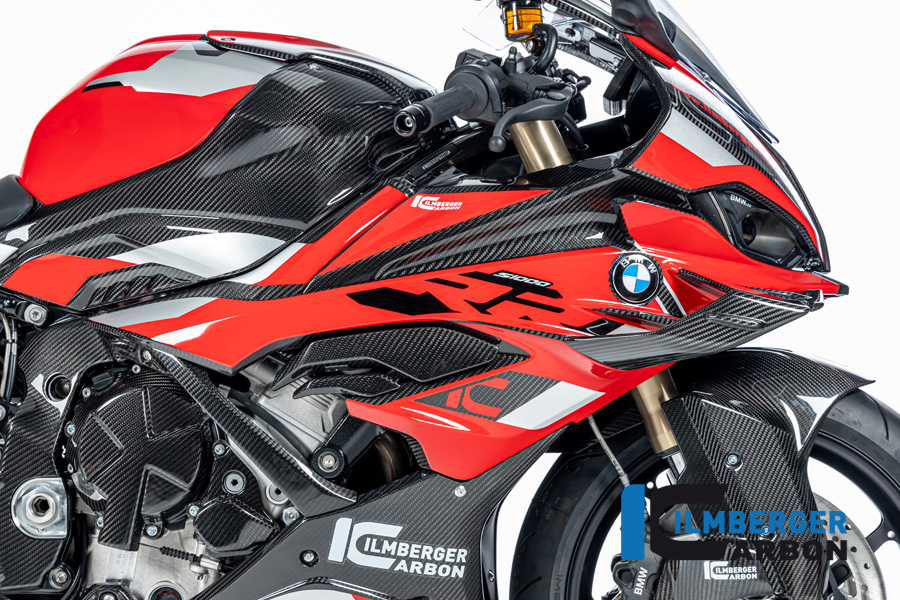 Panel lateral de carenado de carbono Ilmberger lado derecho, brillante, BMW S1000RR 2023-
