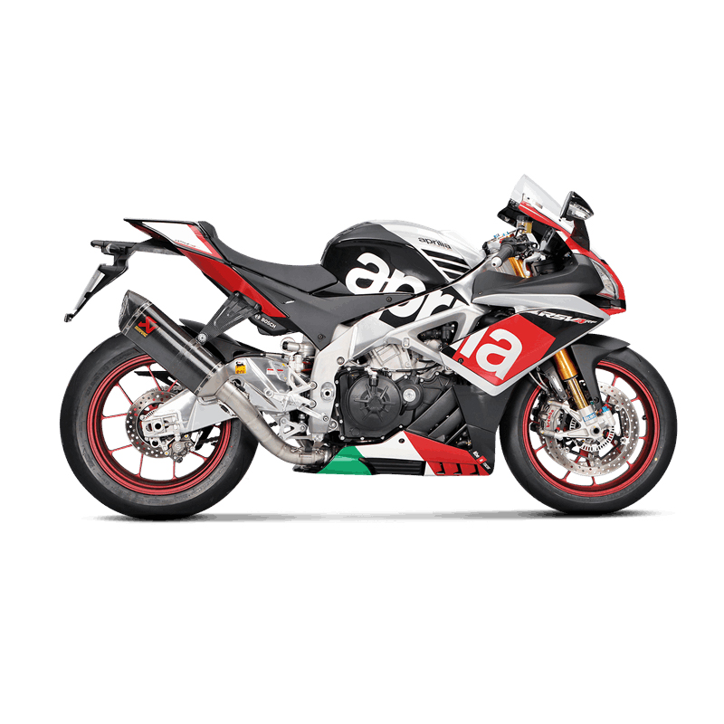 Línea Evolution Akrapovic (Carbono) sistema de escape para Aprilia RSV4 2015-, TUONO V4 2017-