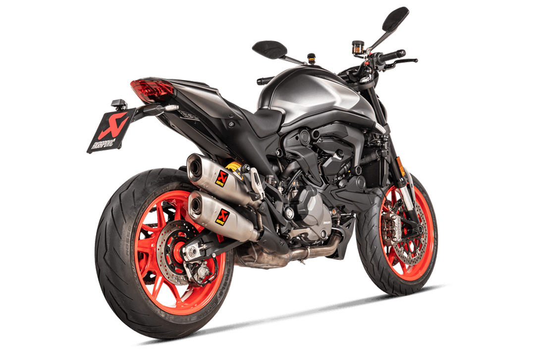 Escape Akrapovic Slip-On Line (Titanio) para Ducati Monster a partir del año modelo 2021-