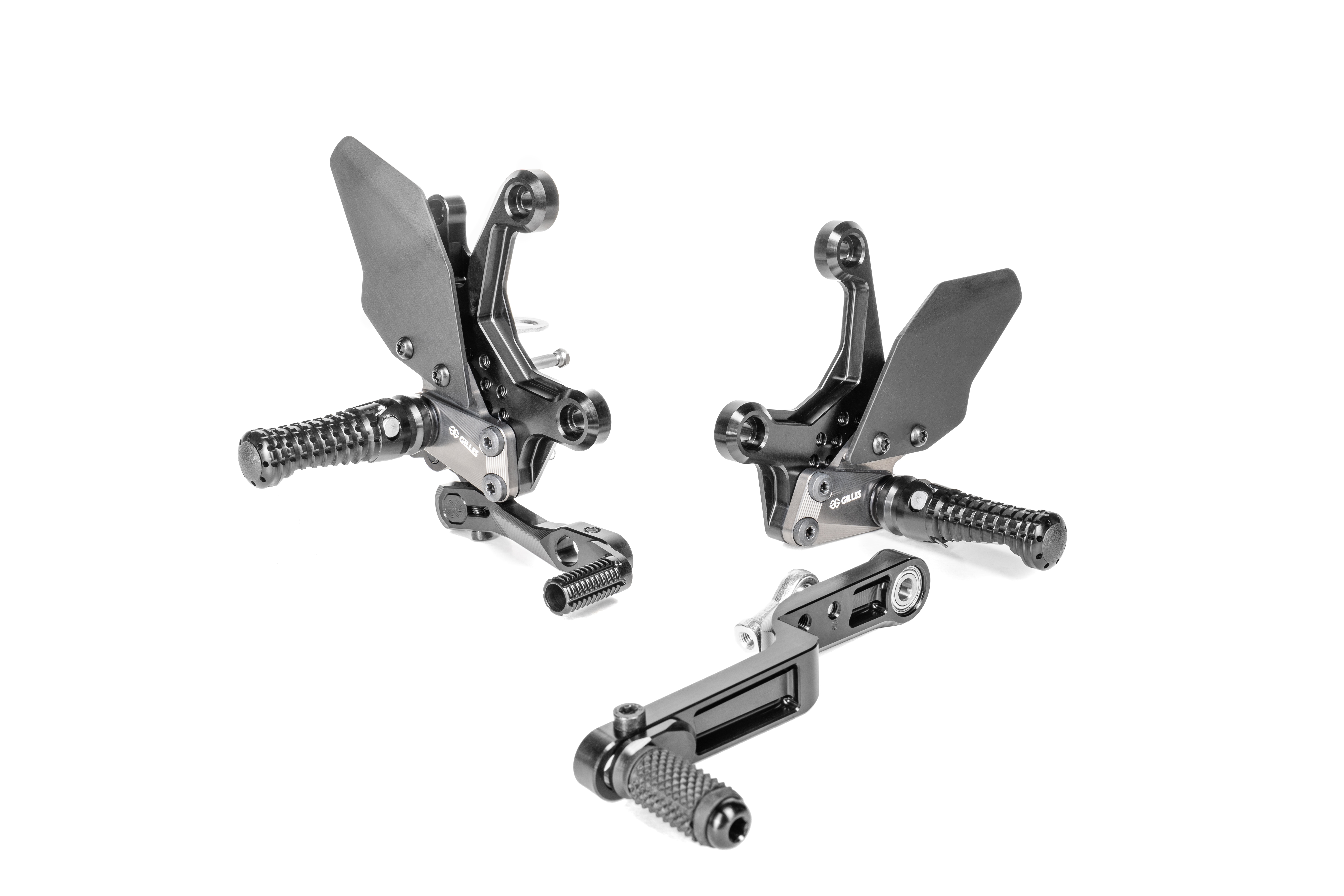 Sistema de estriberas GILLES AS31GT3 negro para Honda CB750 Hornet 2023- , CBR500R 2021-