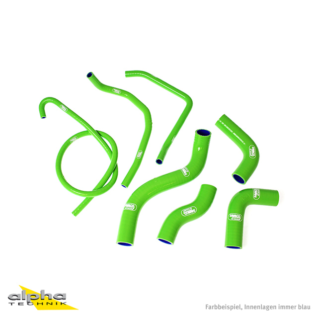 Kit de mangueras de silicona SAMCO SPORT verde para Kawasaki Z1000 año de modelo 2003-2006