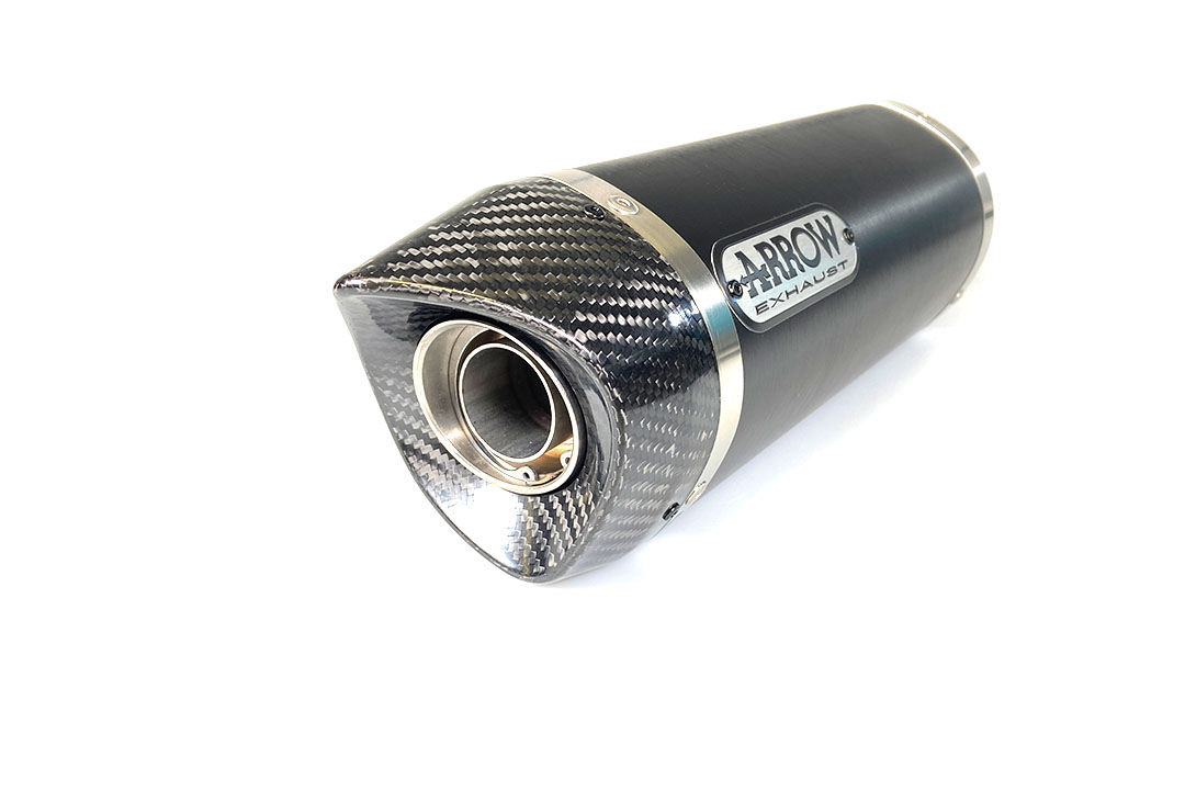 ARROW Escape DARK THUNDER para Yamaha MT09 / Tracer 900 2013-, Aluminio negro (Solo con colector ARROW)