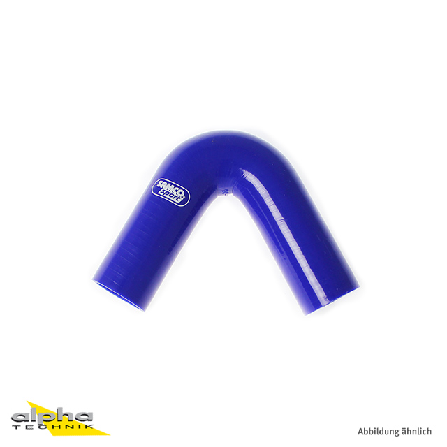 Samco Manguera de silicona curva estándar de 120 grados azul