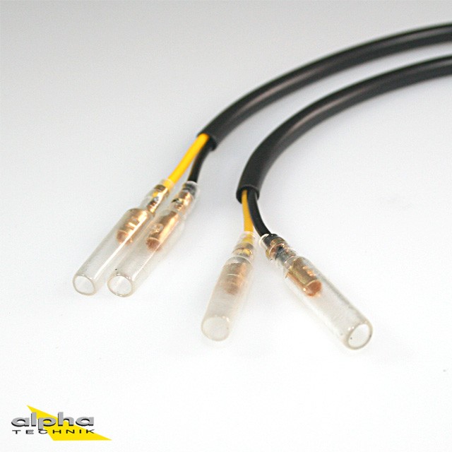 Juego de cables adaptadores de intermitentes LED mini a cableado del vehículo para Yamaha YZF-R125 RE06
