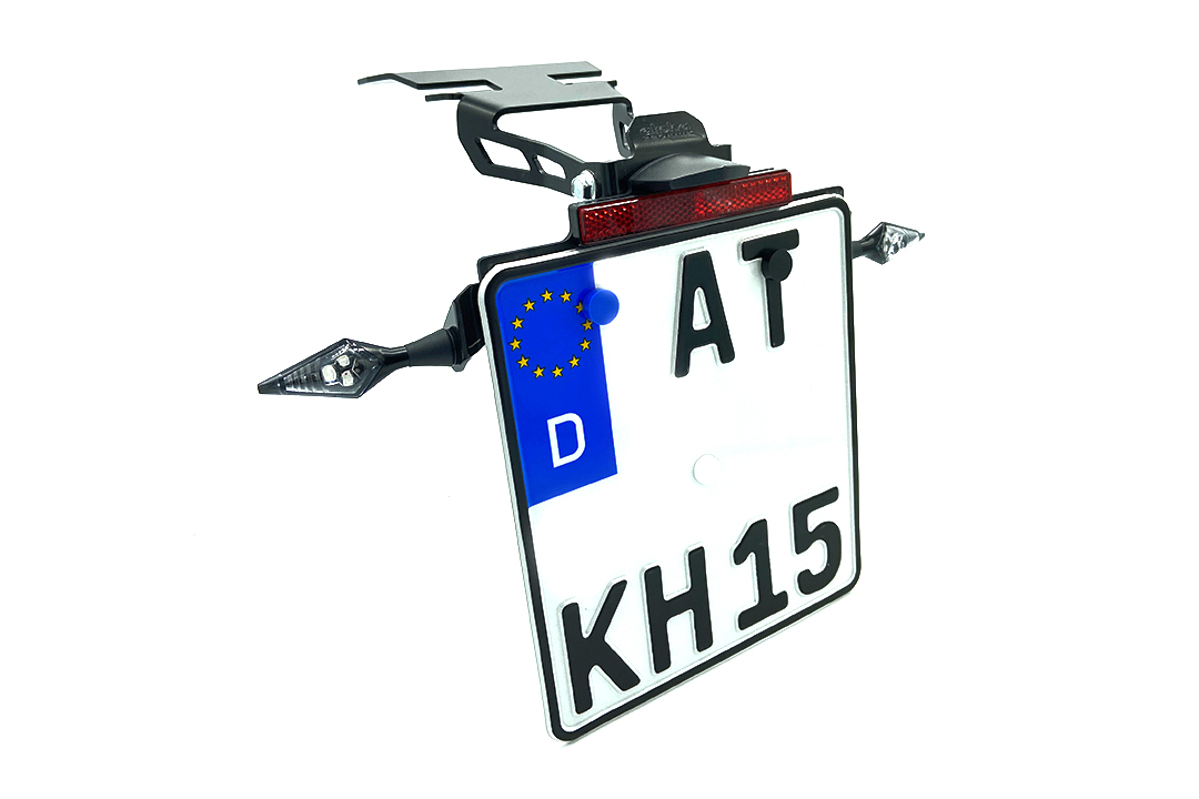 Soporte de matrícula alpha Technik para Honda NC750X a partir del año de modelo 2021-