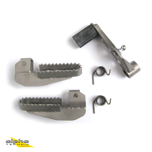alpha Technik Kit de reposapiés para BMW R80GS/R100GS con pedal cambio
