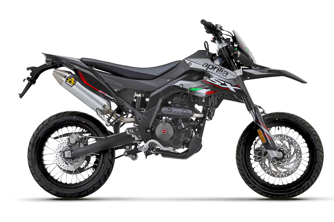 Escape ARROW THUNDER Aluminio para Aprilia RX125 / SX125 Año del modelo 2021-2023