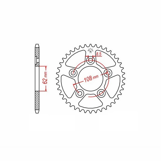 corona de Aluminio, Aprilia/Cagiva Z