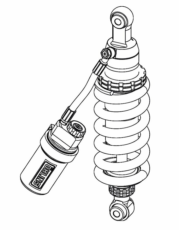 Öhlins amortiguador Road & Track HO 913 para Honda CB650R y CBR650R, modelos 2019-2022