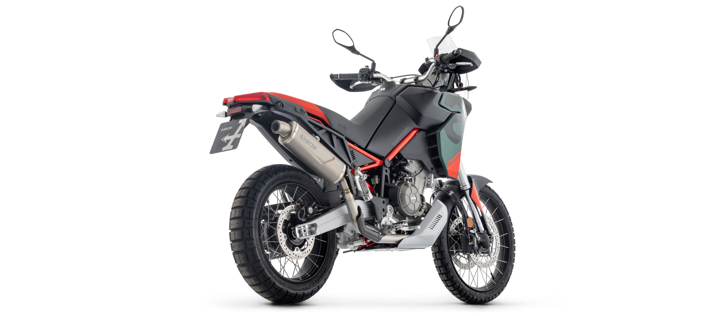 Escape ARROW INDY RACE EVO Titanio para Aprilia Tuareg 660 2025-