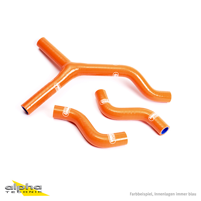 Kit de mangueras de silicona SAMCO SPORT naranja para KTM 250 EXC-F 250 XCF-W Año del modelo 2007