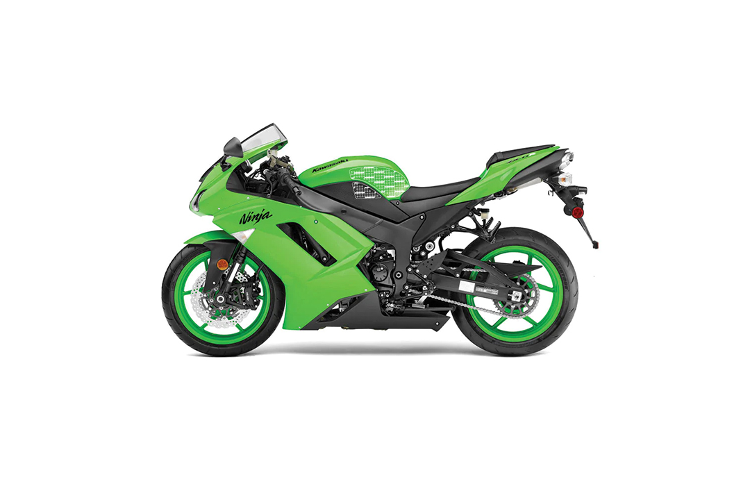 Stompgrip híbrido, Volcano, para Kawasaki ZX6R Ninja, 2007-2008