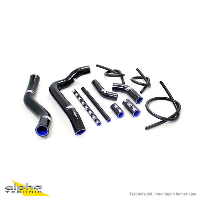 Kit de mangueras de silicona SAMCO SPORT negro para Honda VFR750R año del modelo 1988-1993