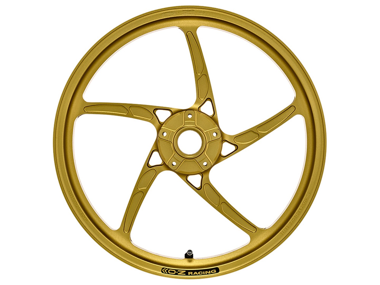 Llanta OZ Piega de Aluminio en color oro mate para Kawasaki Z1000, ZRT00A, 2003-2006