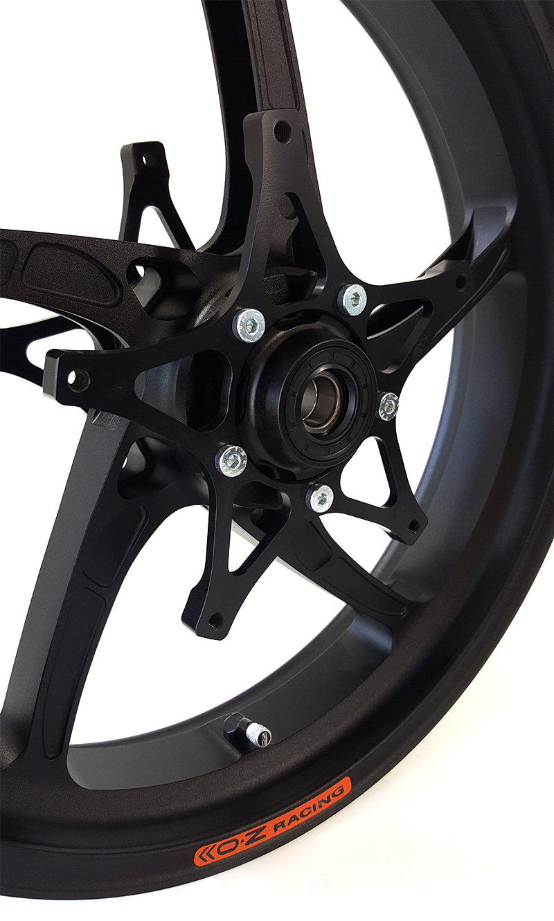 Kit de conversión OZ Piega 17" BMW R1200GS R1250GS Negro para OEM disco de freno