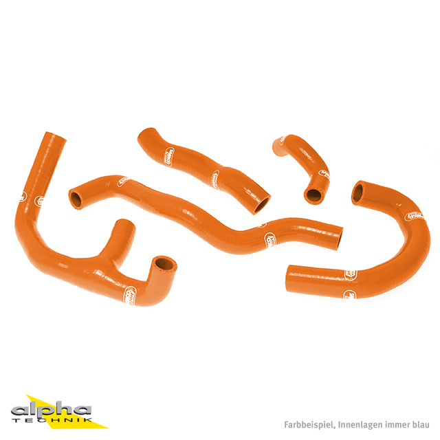 Kit de mangueras de silicona SAMCO SPORT naranja para Aprilia RS250 año de modelo 1994-2003
