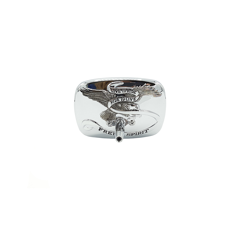Espejo universal, lado derecho, 10mm, Chopper, Cromado