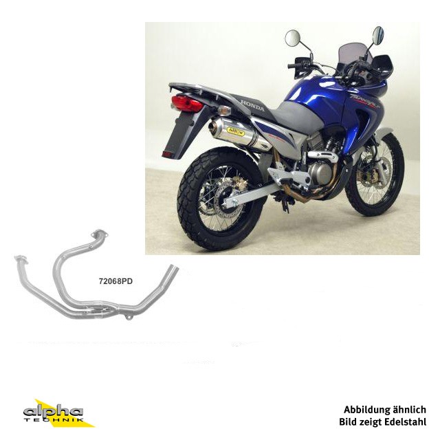 Colector ARROW, acero inoxidable para Honda XL650V Transalp año de modelo 2000-07
