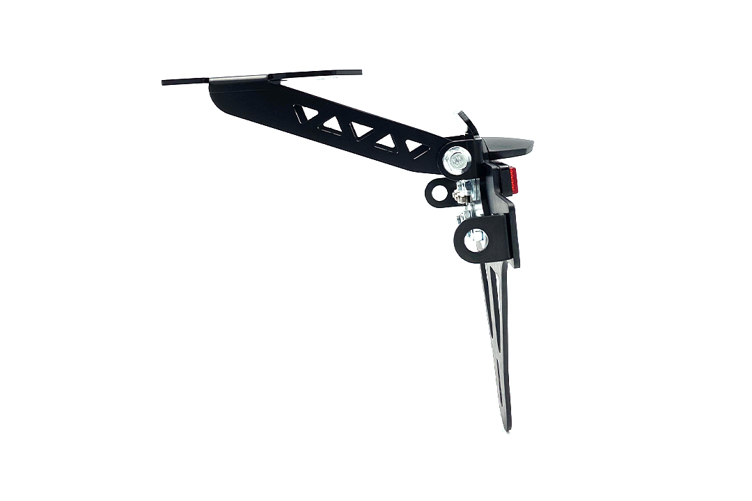 Soporte de matrícula alpha Technik para Kawasaki Versys 650, Tipo LE650E / LE650H / LE650J, a partir del año de modelo 2015-