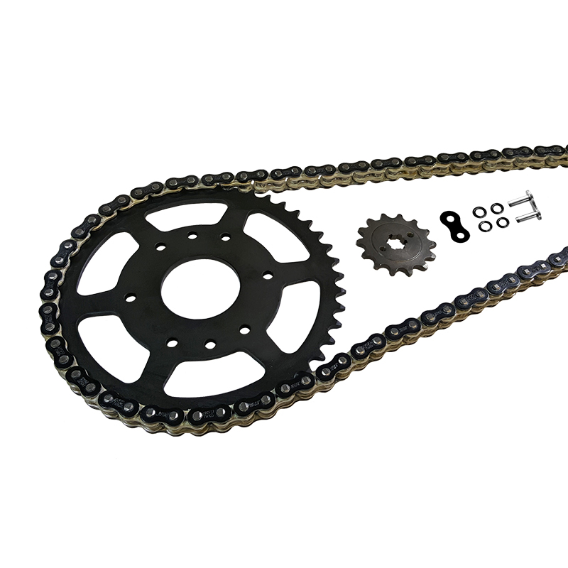 EK-Chain cadenansatz 525 MVXZ-2 para Honda CB650F año de modelo 2014-2018 Color Negro