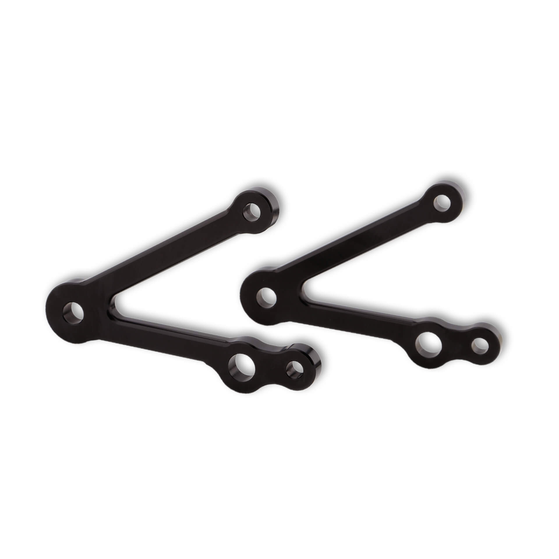 LSL Juego de soportes de faro de 82 mm, con montaje para luz de intermitente, negro