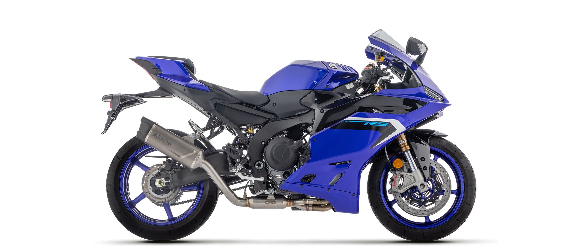 Sistema de competición ARROW INDY RACE EVO con carcasa de titanio para Yamaha R9, año del modelo 2025- sin callen homologación
