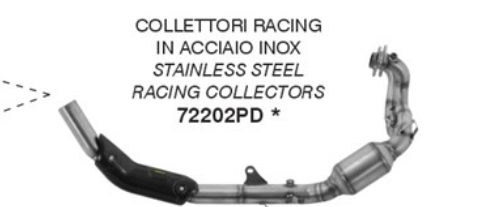 Colector de Competición ARROW de Acero Inoxidable para Aprilia Tuareg a partir del modelo 2025-