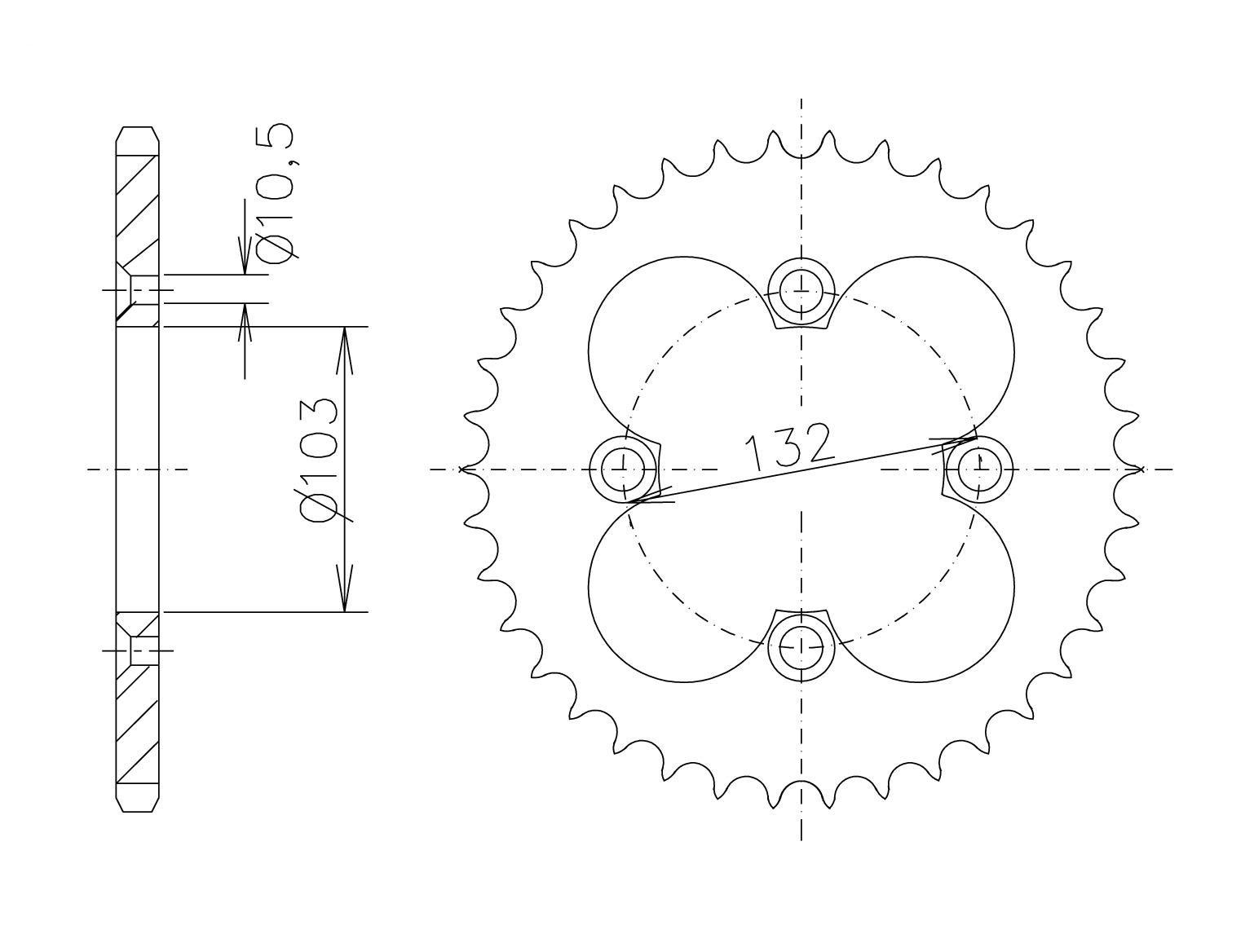 Corona de aluminio, KTM Z-38