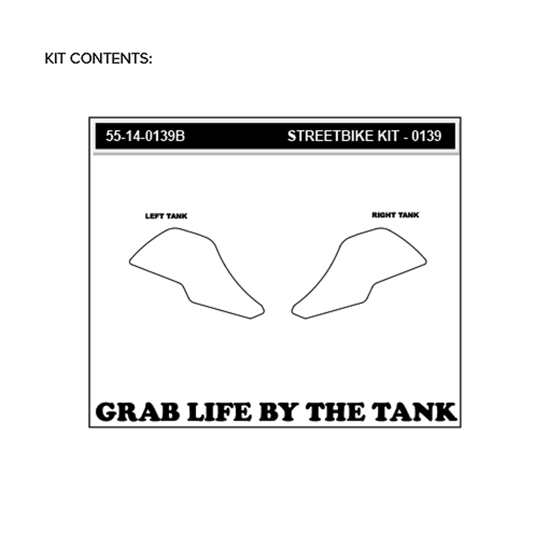 Stompgrip Traction Pads negro, para Honda MSX125, 2017-2018
