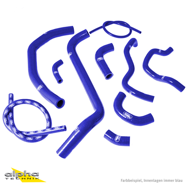 Kit de mangueras de silicona SAMCO SPORT azul para Honda CBR600RR Año del modelo 2003-2004