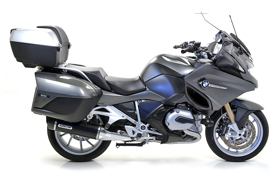 ARROW Escape RACE TECH para BMW R1200RT 2014-16 de aluminio, negro