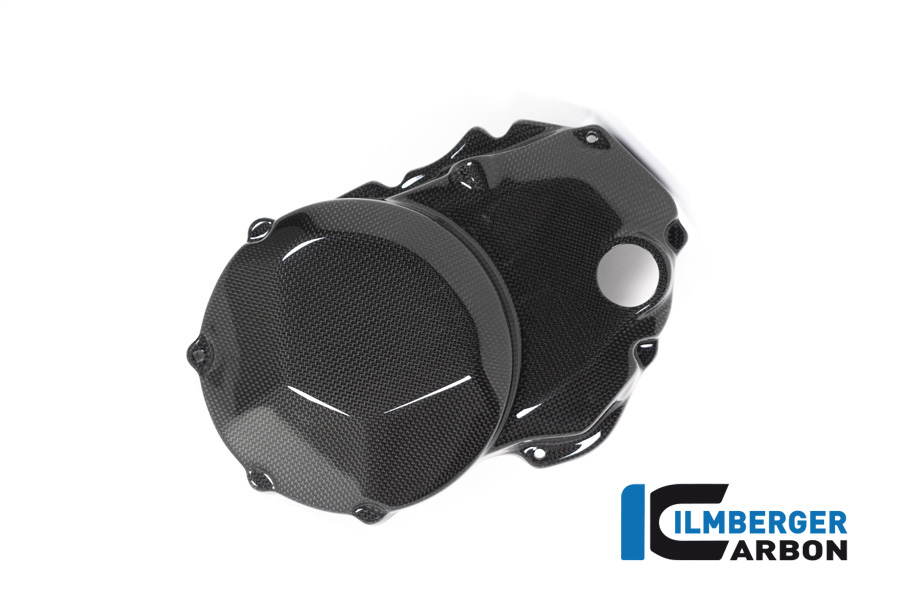 Cubierta de la tapa del motor de carbono Ilmberger lado derecho, brillante Ducati Monster 1200, 1200S 2017-