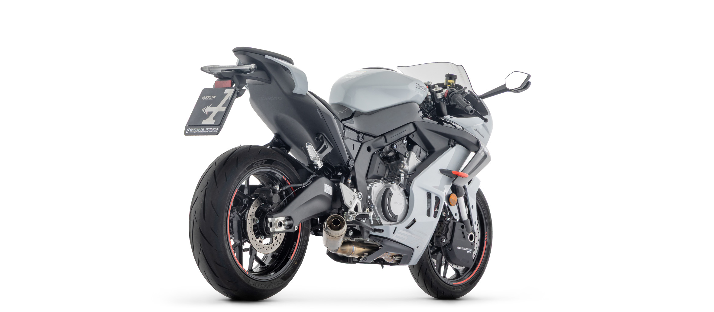 Sistema completo de competición ARROW PRO RACE de acero inoxidable para CF Moto 675 SR-R, año del modelo 2025-