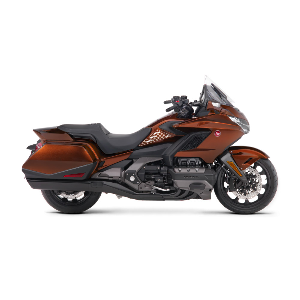 Stompgrip transparente, Volcano, para Honda GL 1800 Gold Wing, 2018-2025