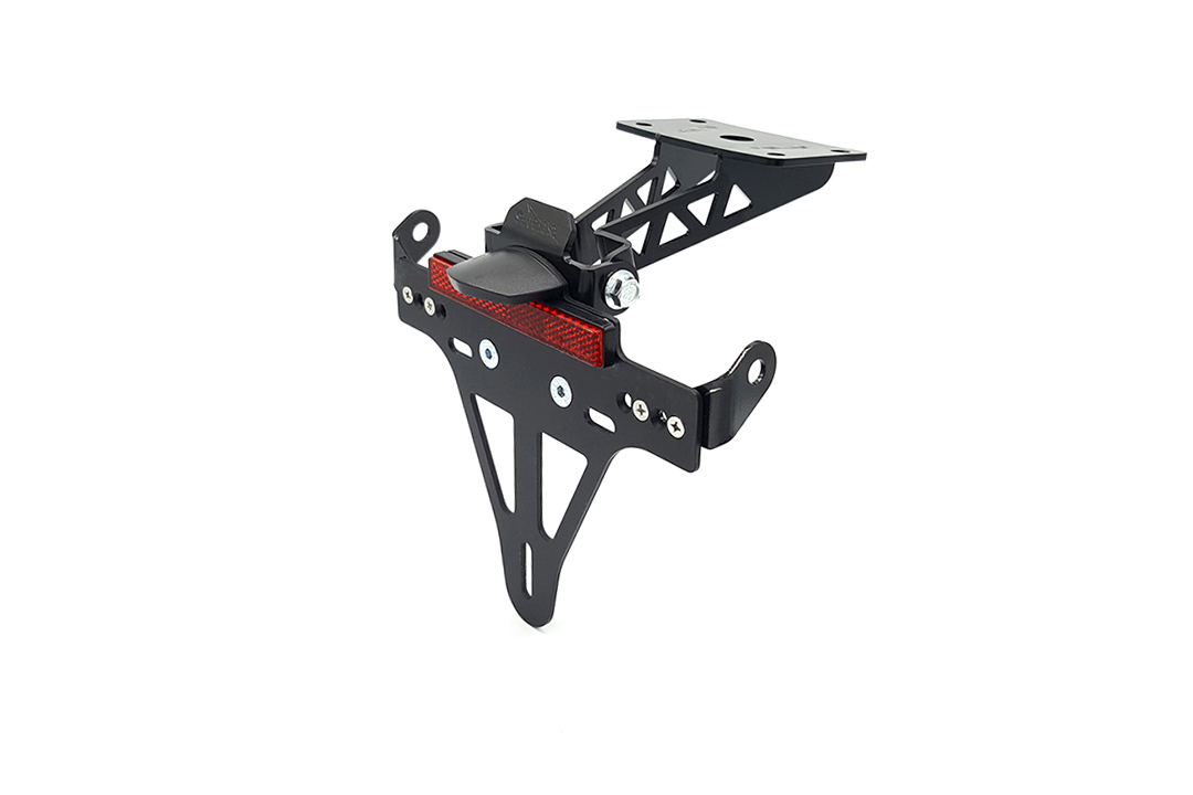 Soporte de matrícula alpha Technik para Yamaha MT-07 / MT-07 Pure, año del modelo 2021-