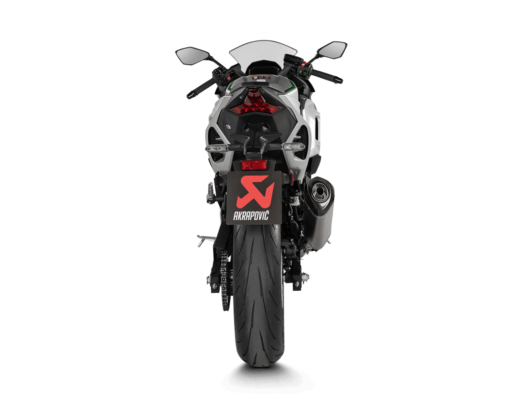 Silenciador Akrapovic Slip-On Line (Titanio) para Kawasaki Ninja 7, Z7 Hybrid 2024-2025